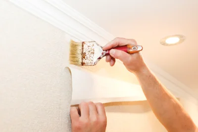 Pose de papier peint à Geraise — revêtements muraux et toiles de verre
